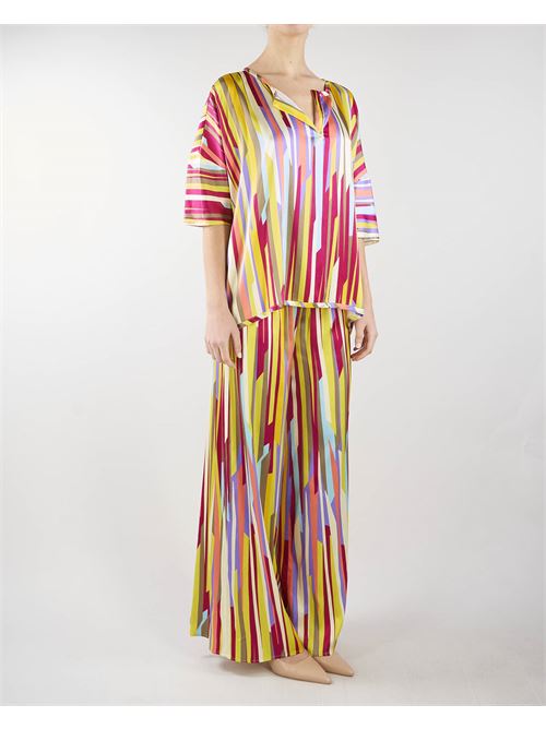 Striped viscose blouse Manila Grace MANILA GRACE |  | C309VSMA424